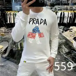 prada sweatshirt manches longues pour homme s_1267543